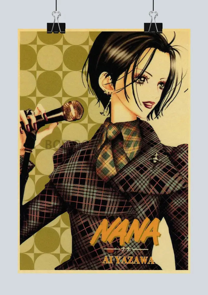 Retro anime nana kraft poster bedroom wall decor