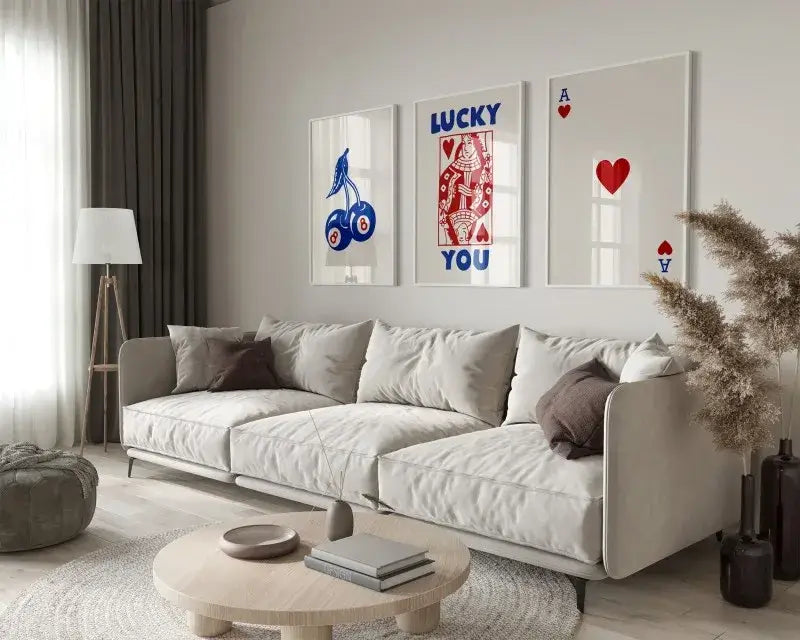 Retro funky queen wall art posters set living room canvas decor