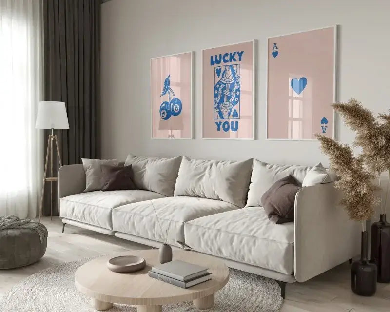 Retro funky queen wall art posters set living room canvas decor
