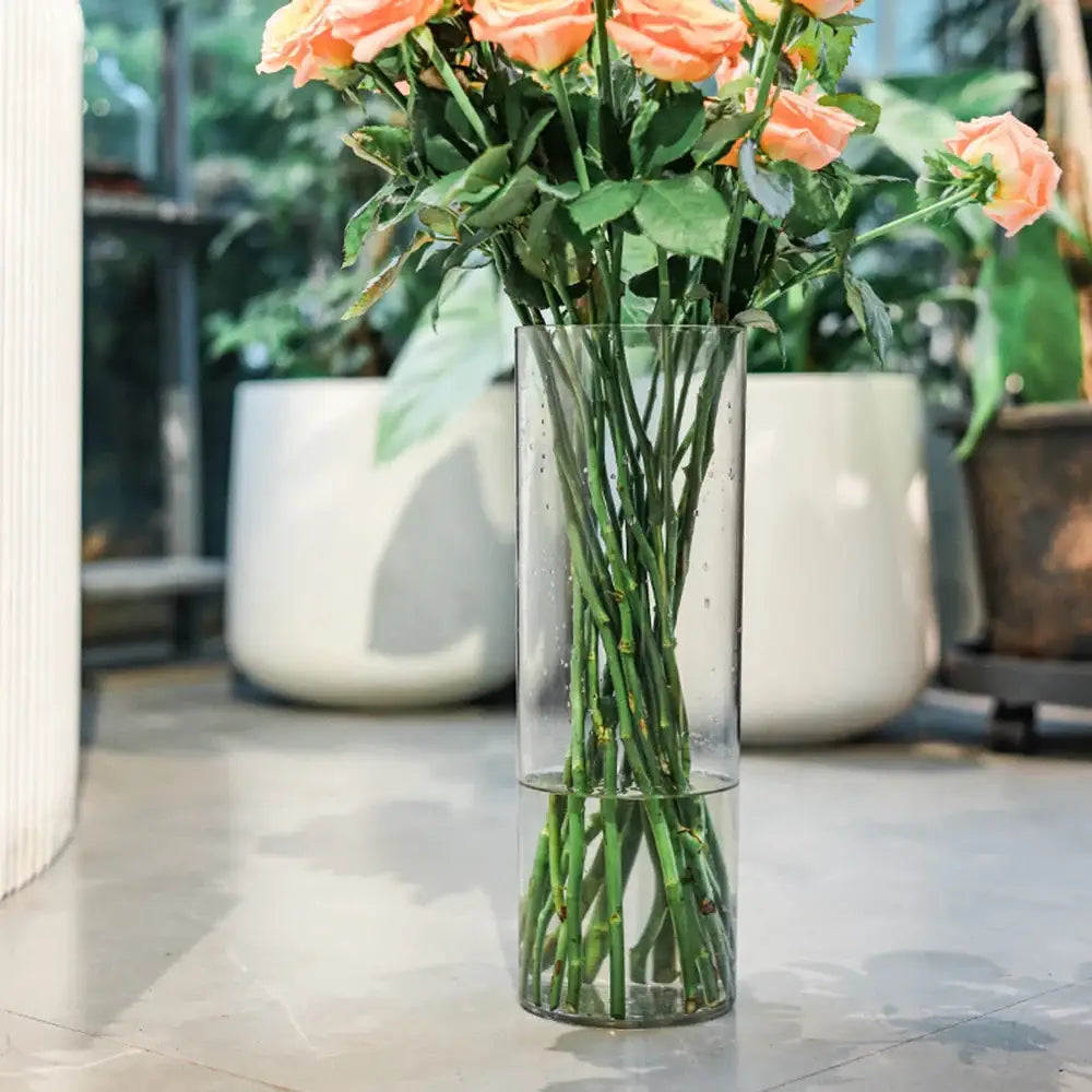 Shatterproof tall transparent acrylic flower vase living room decor