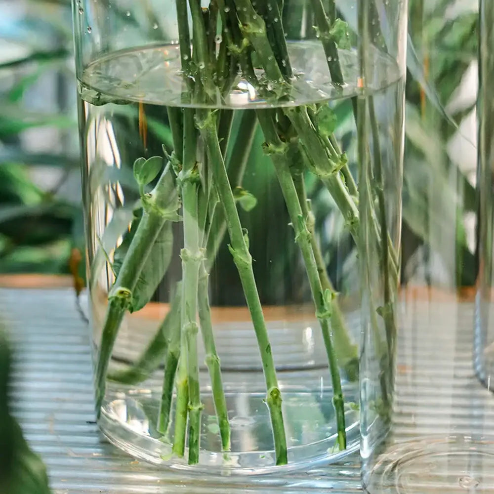 Shatterproof tall transparent acrylic flower vase living room decor