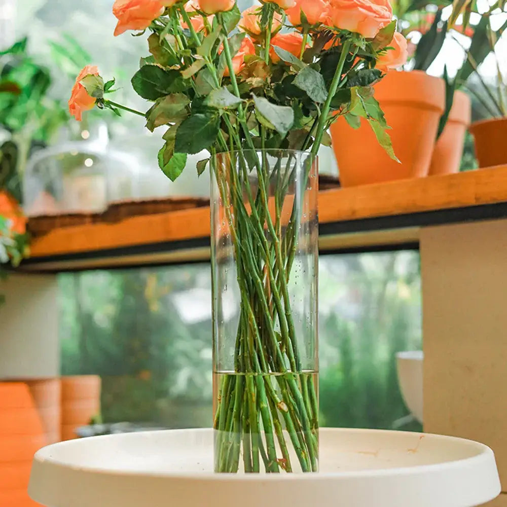 Shatterproof tall transparent acrylic flower vase living room decor