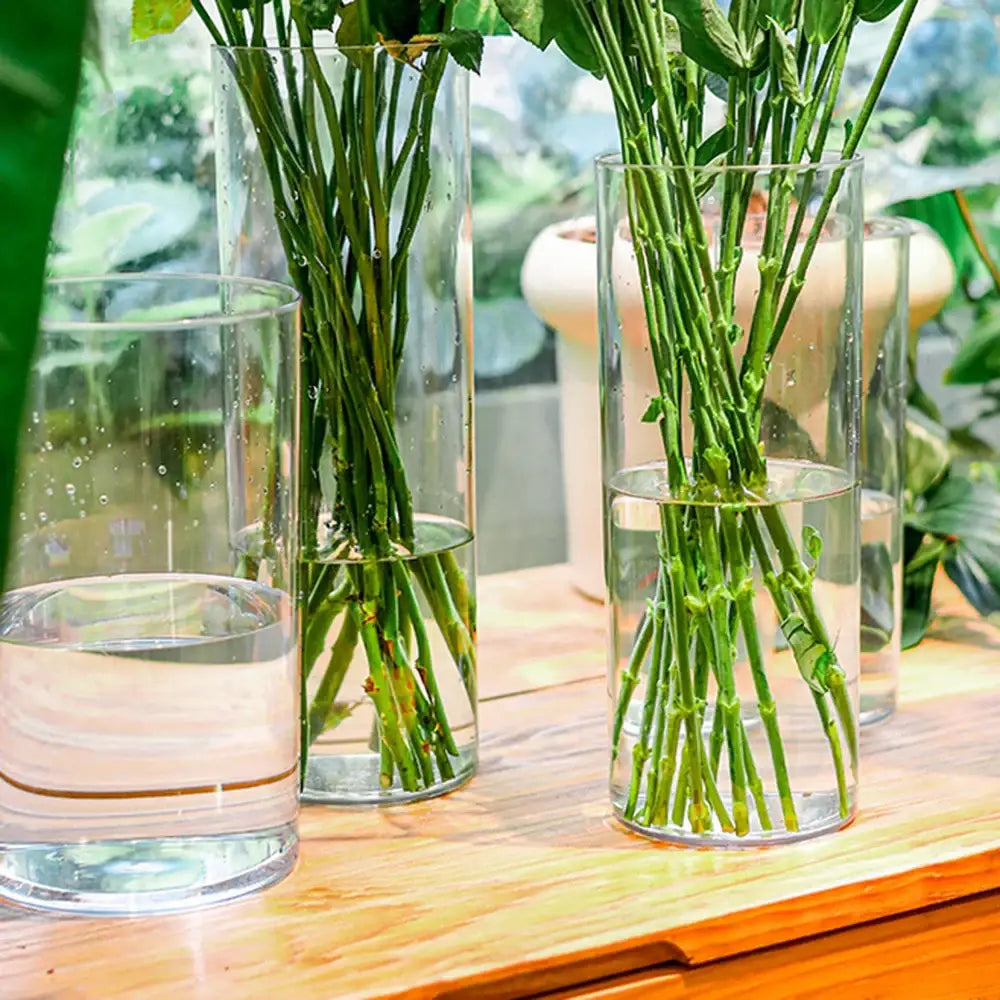 Shatterproof tall transparent acrylic flower vase living room decor