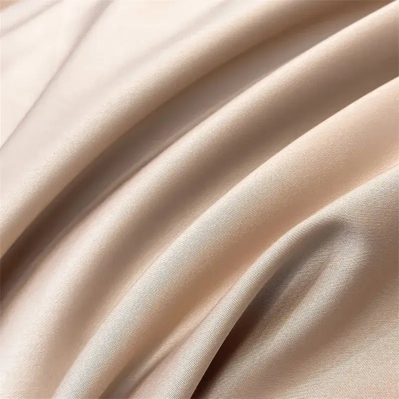 Silver gray satin 1000tc duvet cover set bedroom bedding