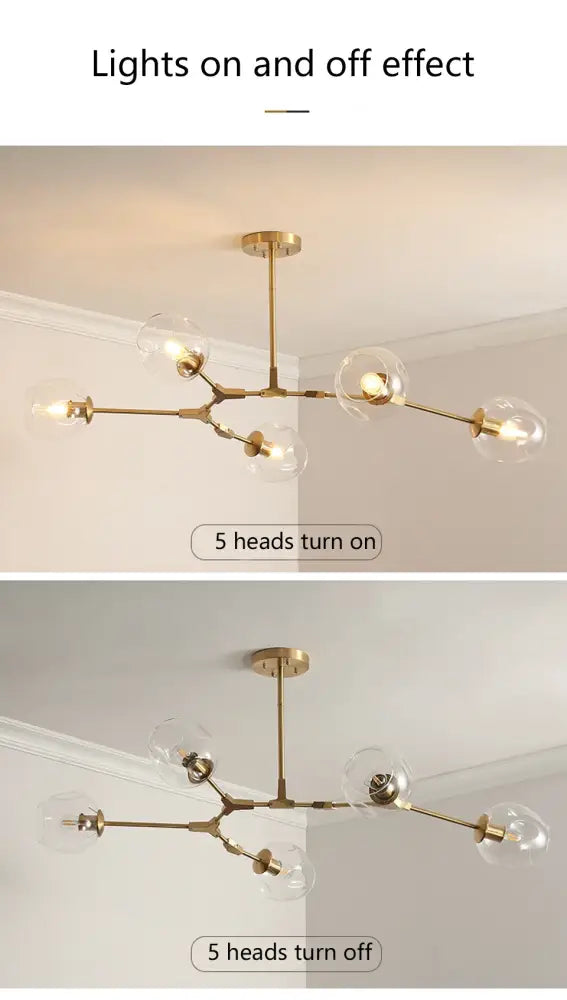 Modern green glass chandelier lighting dining room swirl pendant