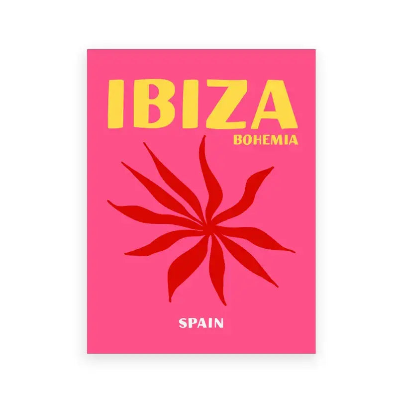 Retro pink côte d’azur french riviera art print bedroom poster