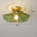 Vintage pink green and white flower glass pendant lights dining room