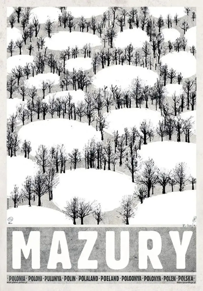 Vintage poland city canvas posters – living room mountain wall art