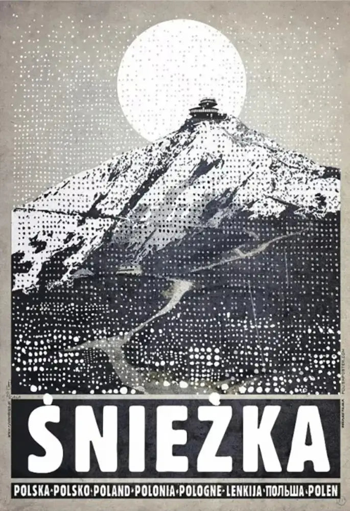 Vintage abstract dunajec mountain poland city posters canvas living room