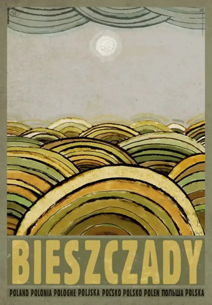 Vintage abstract dunajec mountain poland city posters canvas living room