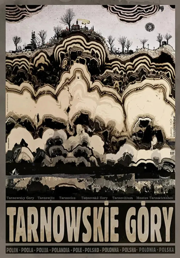 Vintage poland city canvas posters – living room mountain wall art