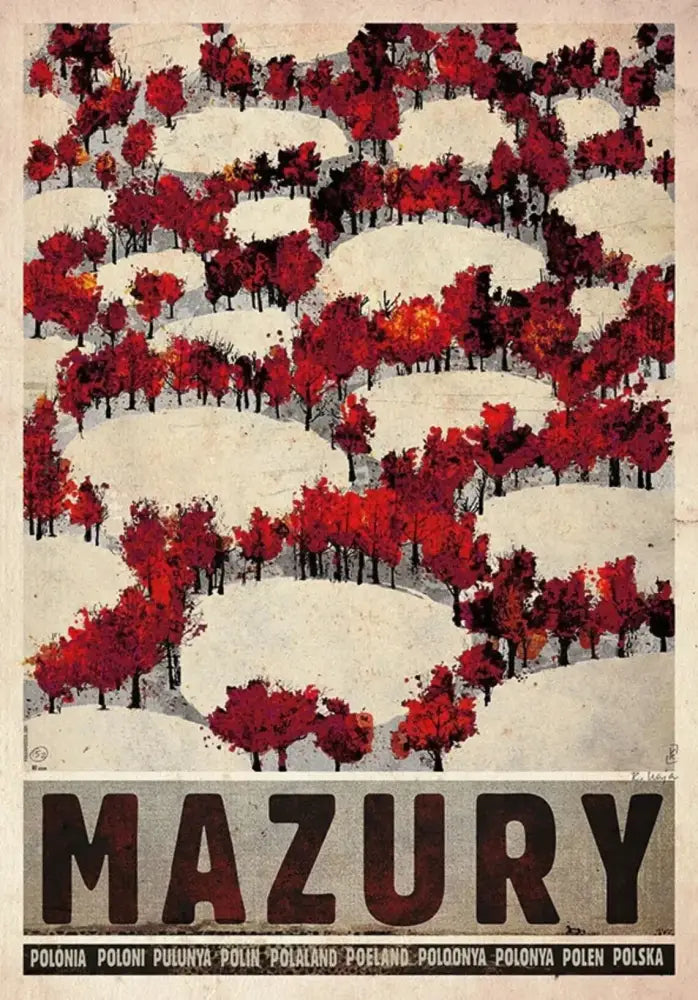 Vintage abstract dunajec mountain poland city posters canvas living room