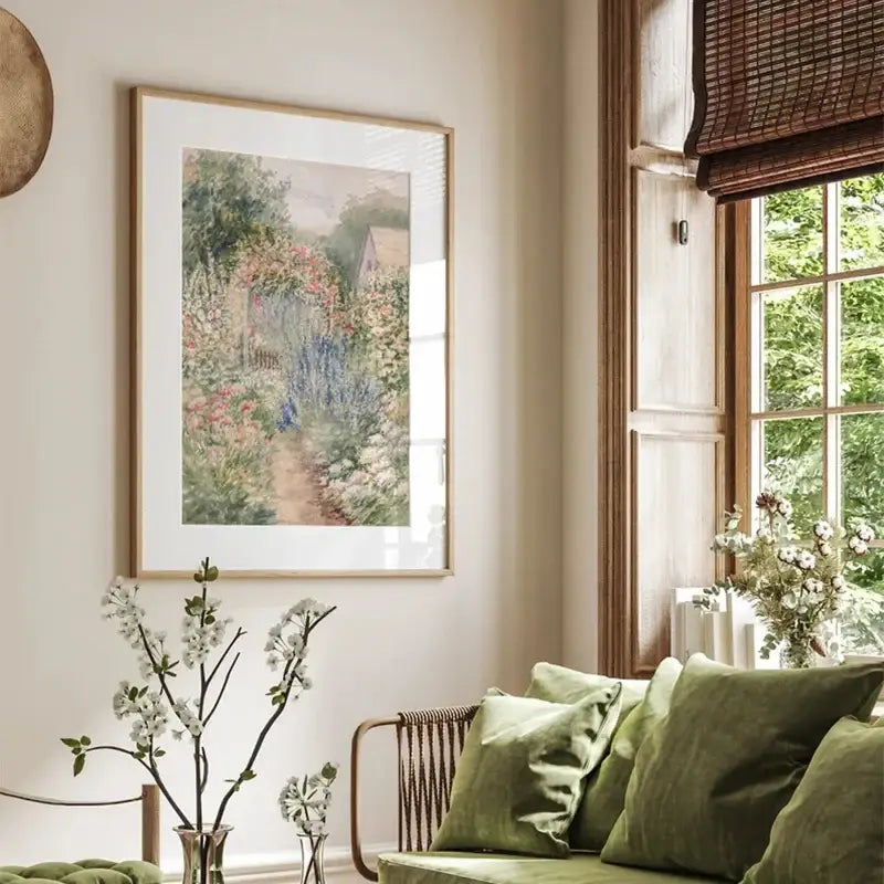 Vintage van gogh wheatfield summer landscape canvas – living room art