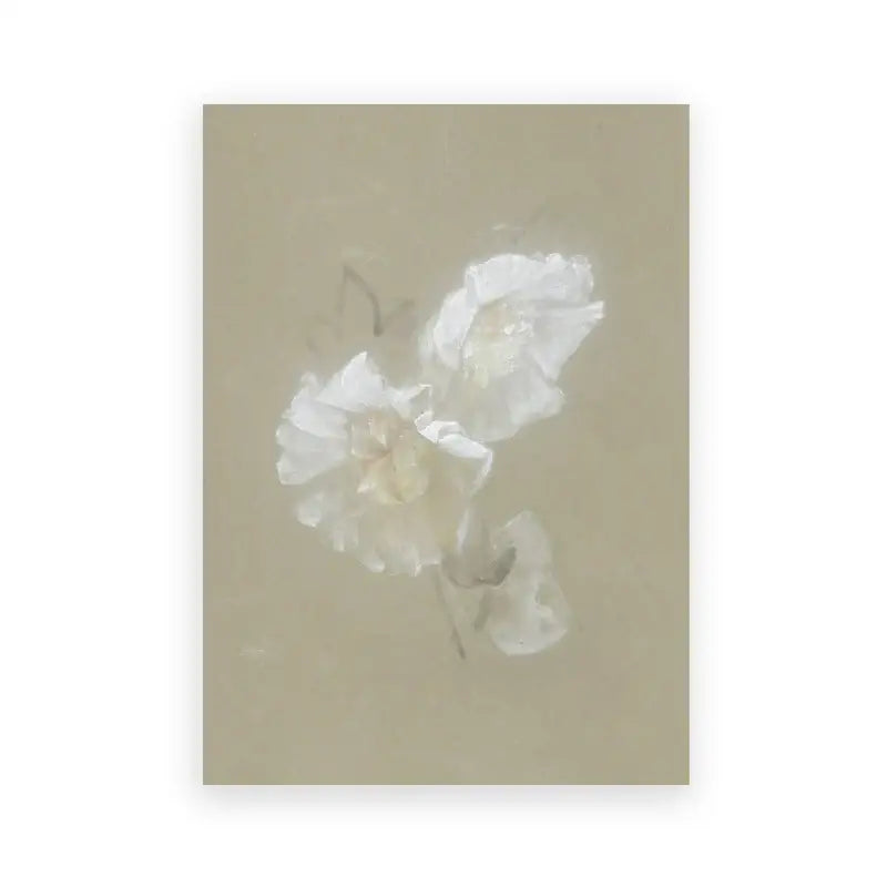 Vintage sepia botanical branch canvas print – living room summer landscape