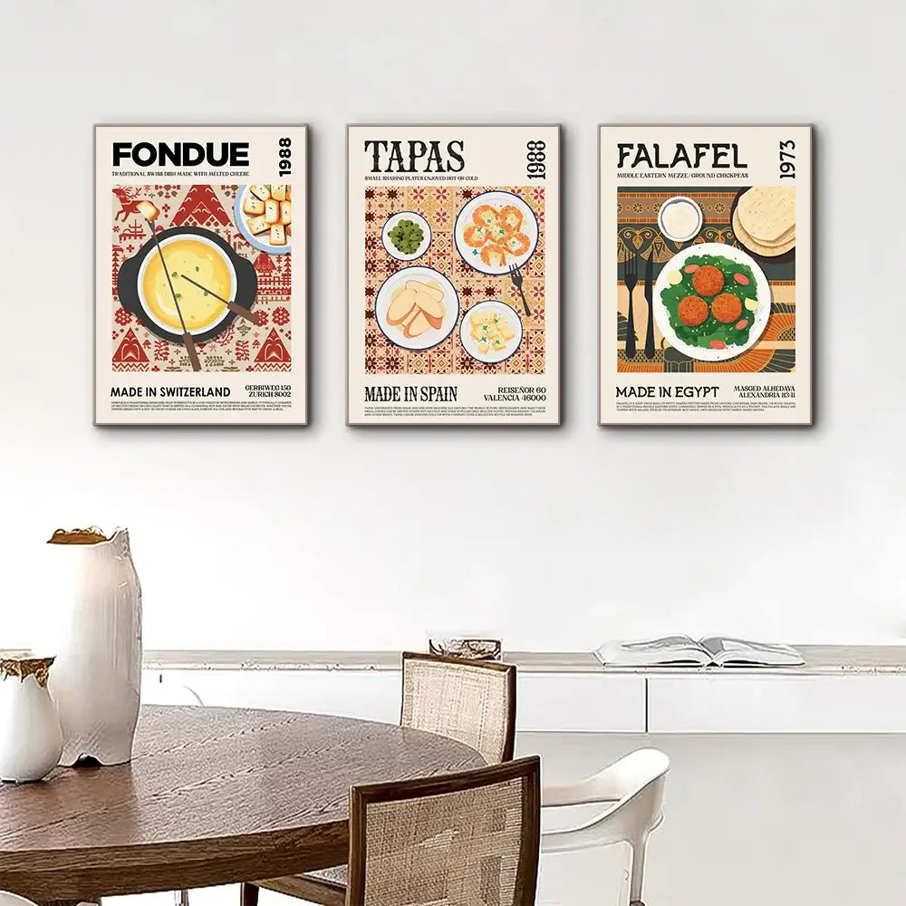 Nasi lemak world cuisine canvas painting dining room wall decor