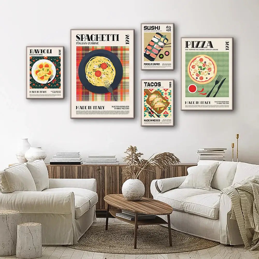 Beige masala chai world cuisine food canvas print for kitchen decor