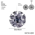 Designer luxury chalice gold petal pendant light for living room