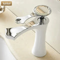 Diamond golden black basin faucet crystal handle bathroom mixer tap