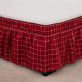 Diamond lattice ruffled black & white elastic band bed skirt bedroom