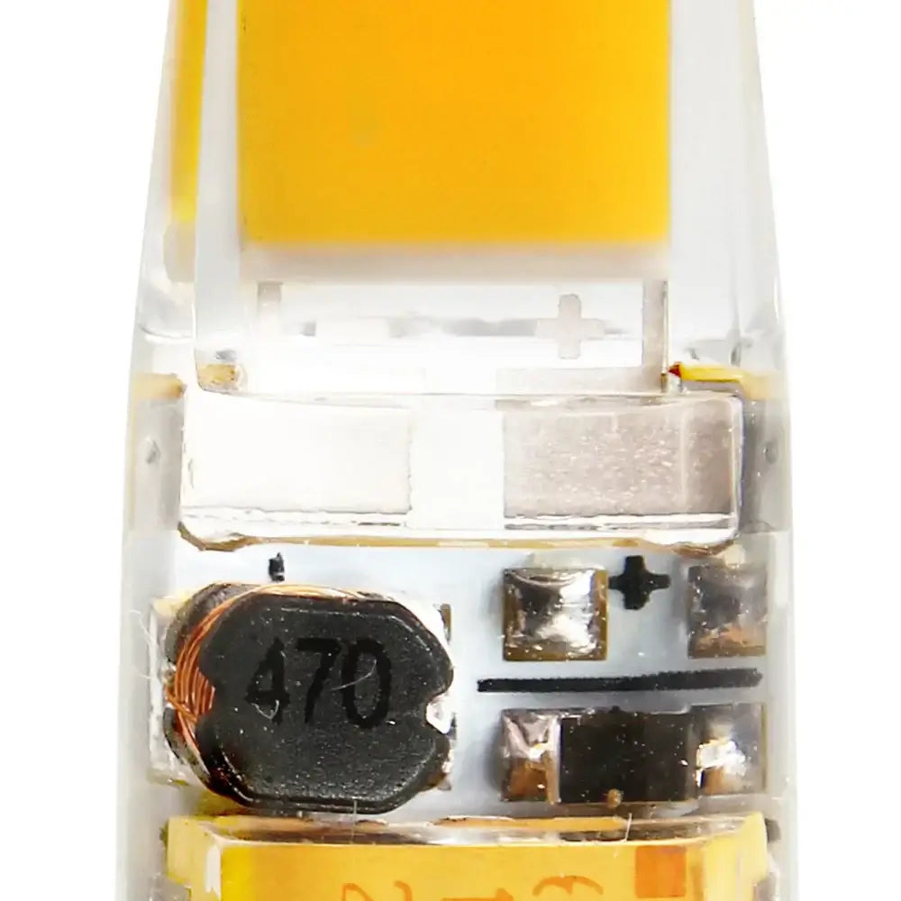 Dimmable g4 led bulb clear glass with yellow tip for living room lights