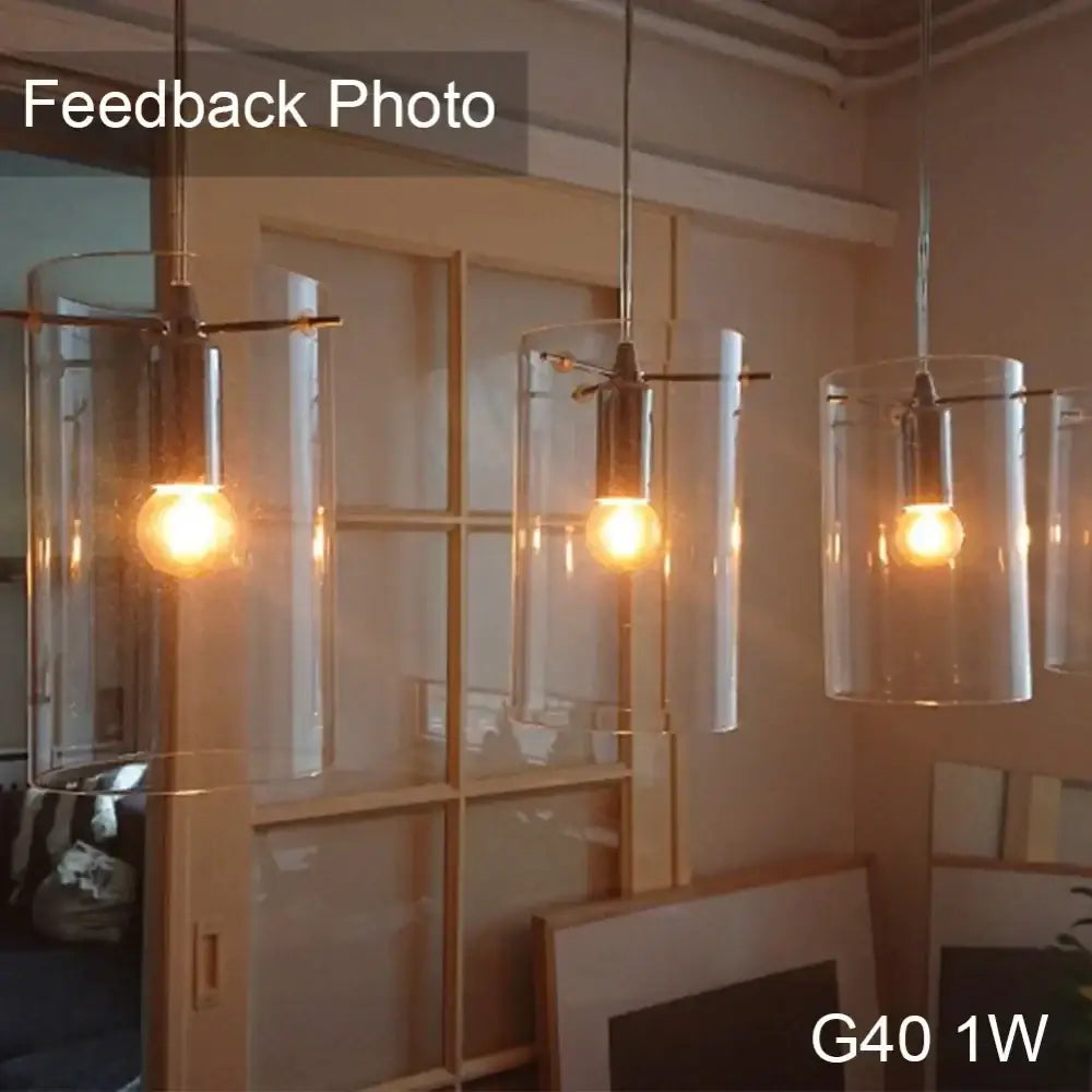 Dimmable vintage led filament bulb amber glass bedroom light