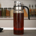 Durable automatic oil bottle set in red & gold for kitchen storage