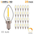 E14 clear glass dimmable led filament bulb dining room candle light