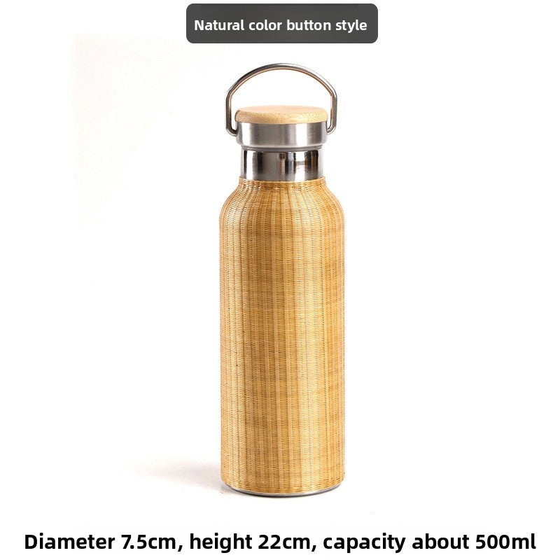 Bamboo Insulated Thermos Cup