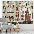 Egyptian egypt tapestry wall hanging maroon & green bedroom art