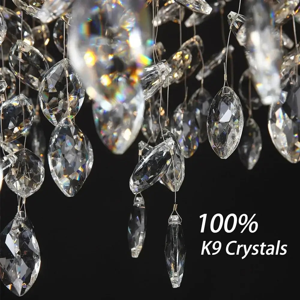 Elegant branch crystal suspension pendant light dining room