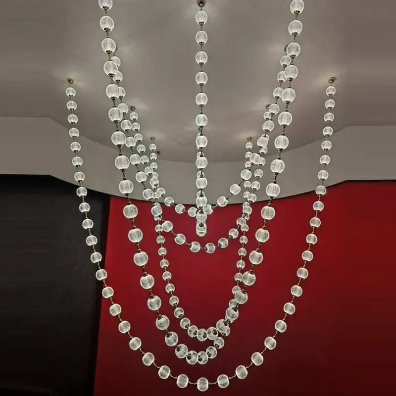 Elegant crystal and gold pendant lights staircase chandelier