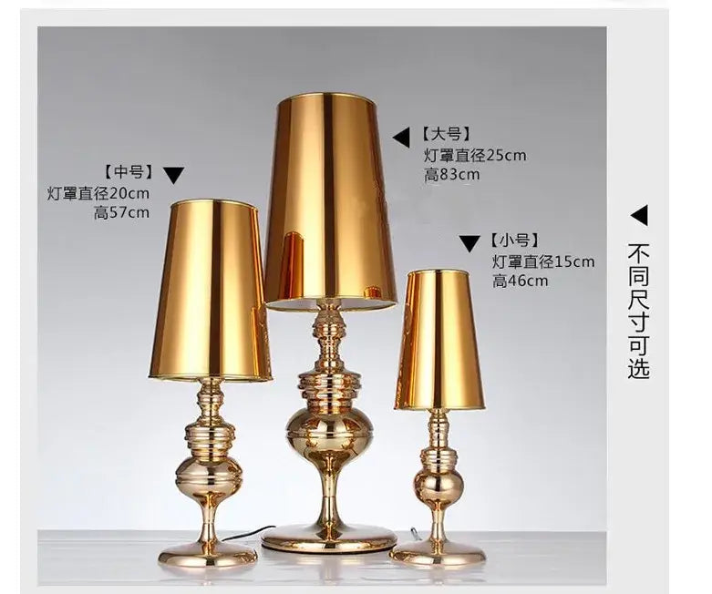 Elegant european style bedside lamp for bedroom and living room