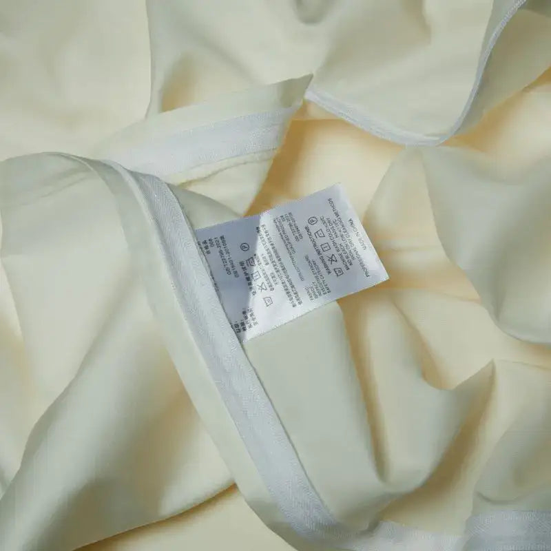 Elegant flowers embroidery cream satin bedding set bedroom duvet cover