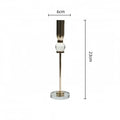 Elegant gold and crystal glass candlestick holder dining room set