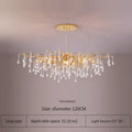 Elegant gold crystal chandelier living room branch light