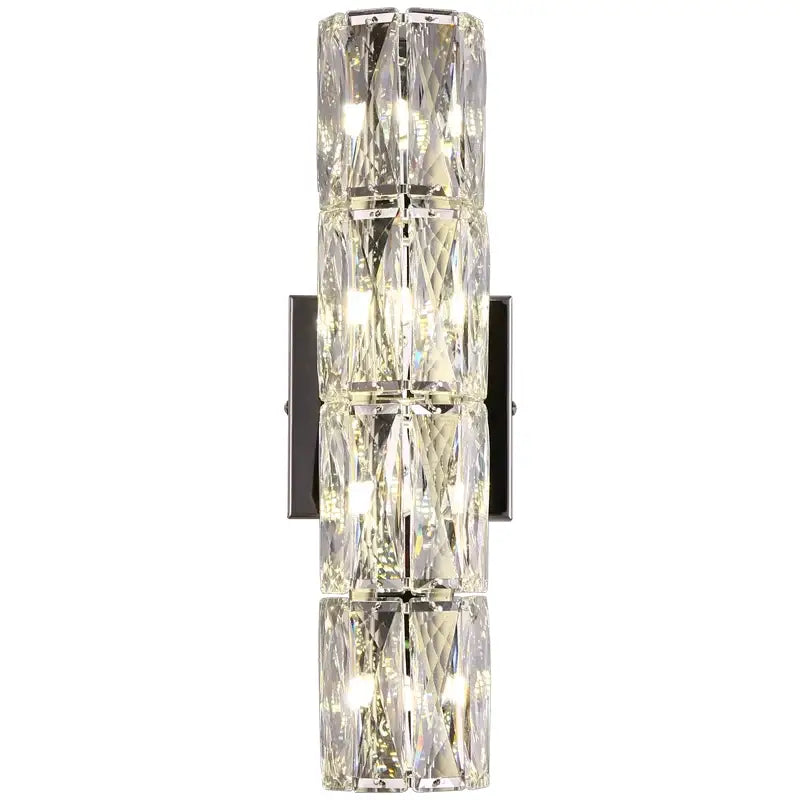 Elegant gold crystal wall lamp living room sconce