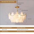 Elegant gold pearl shell chandelier garden light for dining room