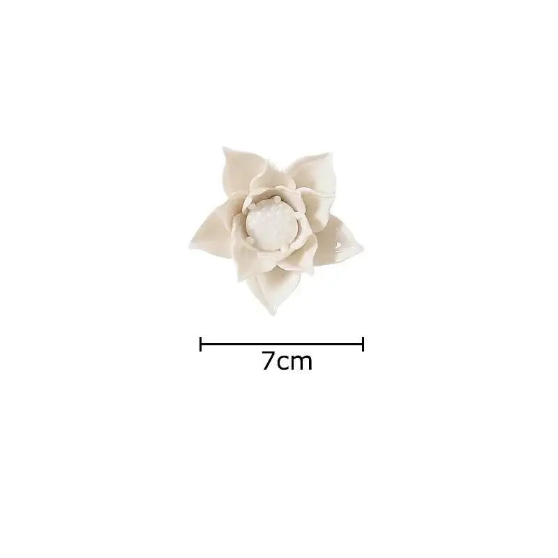 Elegant gold & silver porcelain peony wall ornaments living room decor