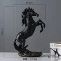 Elegant horse resin statue set living room decor