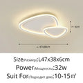 Elegant master bedroom chandelier modern white cloud led light