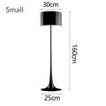 Elegant mushroom black floor lamp living room warm glow interior