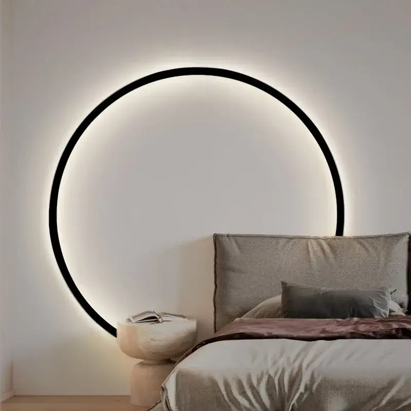 Elegant round gold wall sconces for bedroom indoor lighting