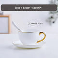 Elegant white & gold bone china tea set – dining room porcelain teapot