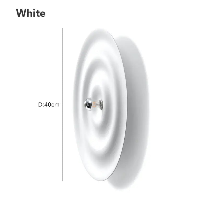 Elegant white ripple led wall sconce bedroom decor light