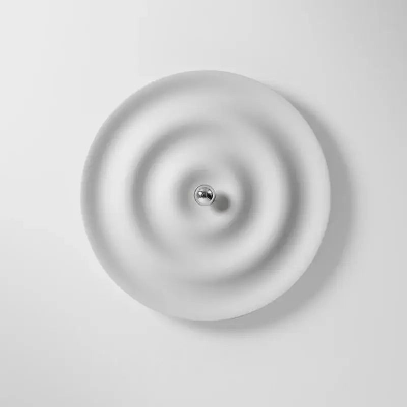Elegant white ripple led wall sconce bedroom decor light