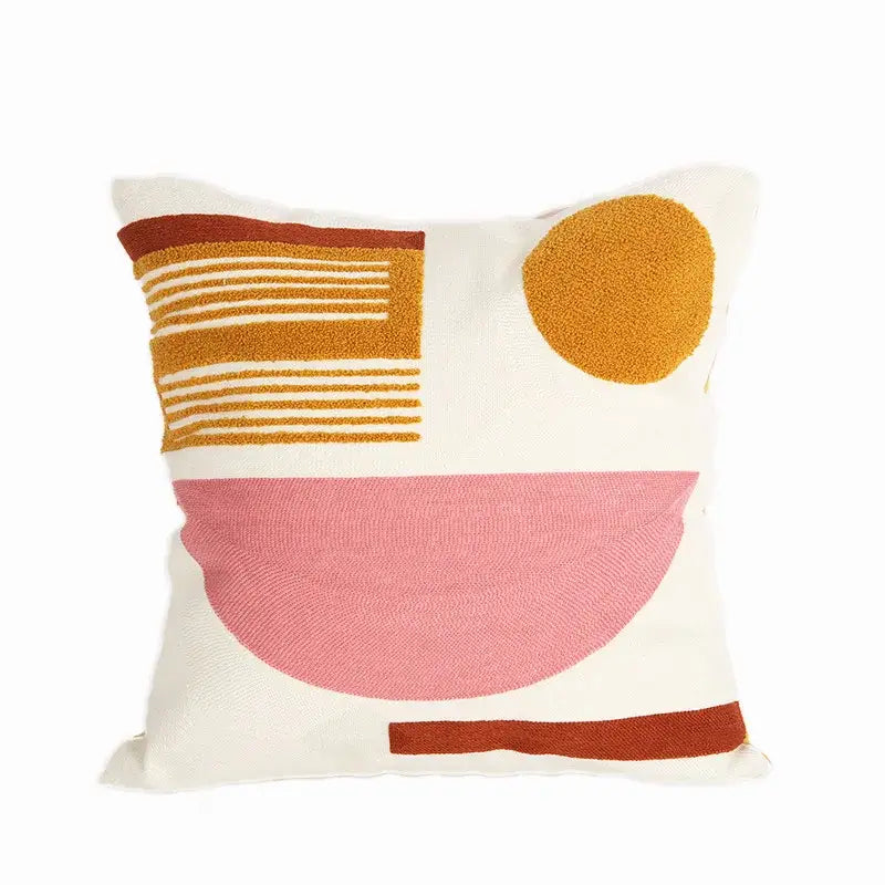 Embroidered cushion cover set of 4 colors living room decor