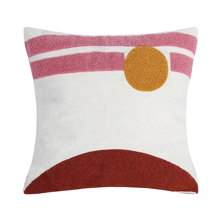 Embroidered cushion cover set of 4 colors living room decor