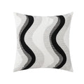 Embroidered green and gold fish pillow cover living room