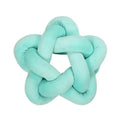 Emerald green star knotted lumbar cushion bedroom velvet pillow