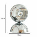 Engraved chrome yoyo dimmable led nordic table lamp for bedroom